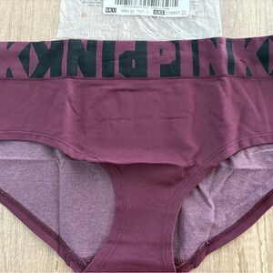 PINK Victoria's Secret Maroon Panties. NWT. From a clean & smoke-free home.